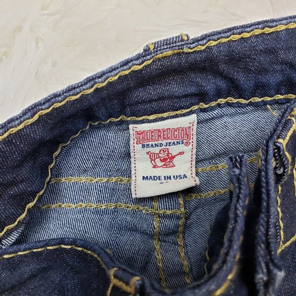 New True Religion Dark Wash Bootcut Bling Jeans - Picture 4 of 6